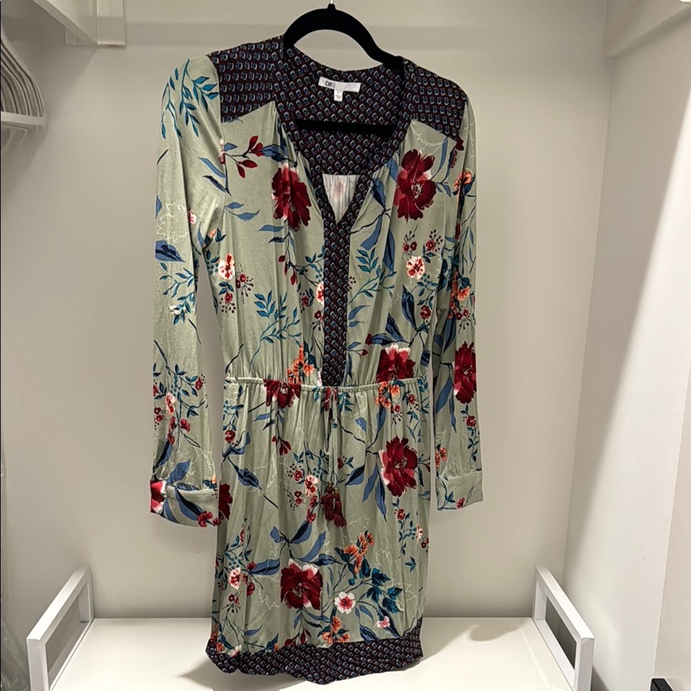 DR2 Red and Black Long Sleeve Dress